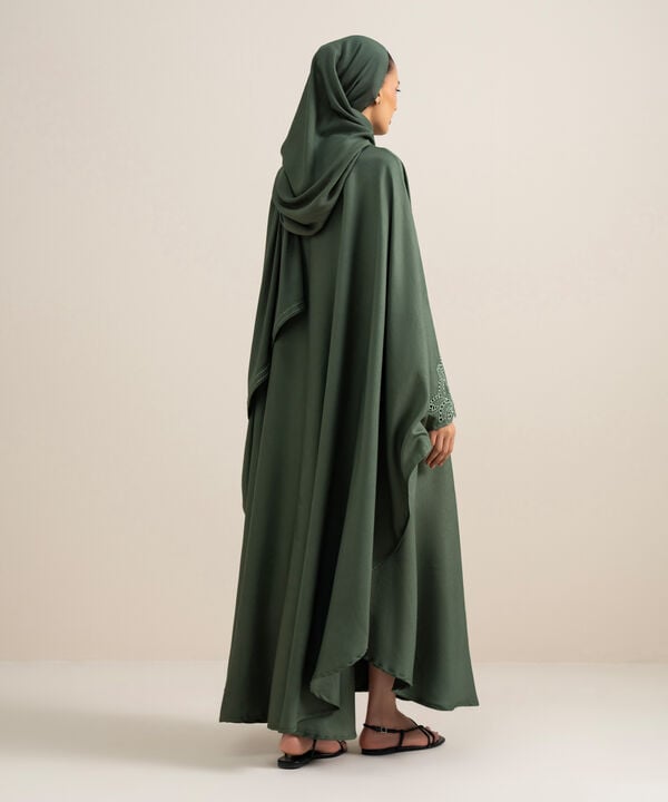 Embroidered Kaftan Abaya Set