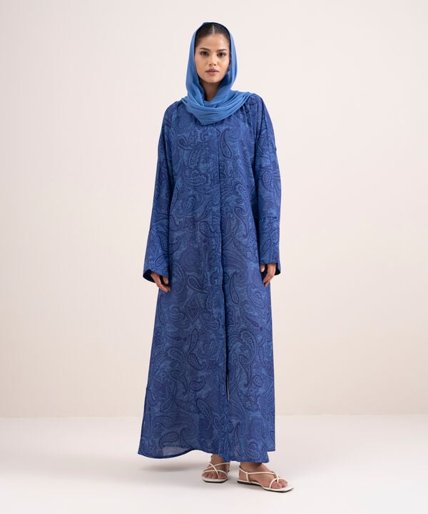 Printed Abaya Set
