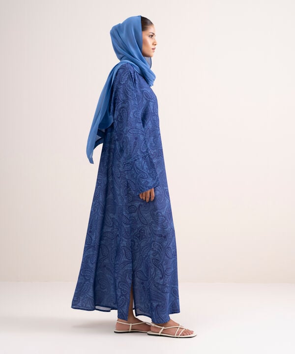 Printed Abaya Set