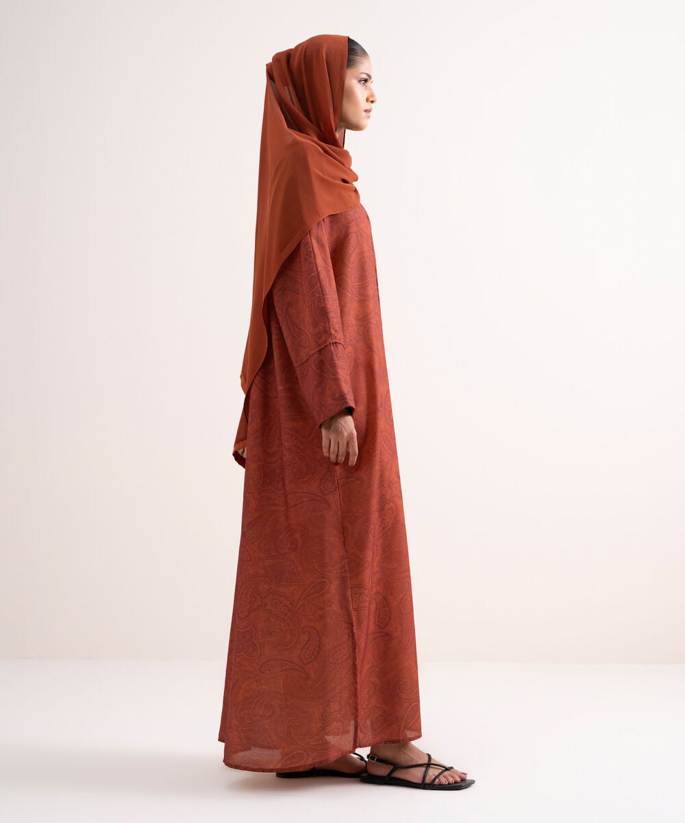 Printed Abaya Set ABBAYAV72602
