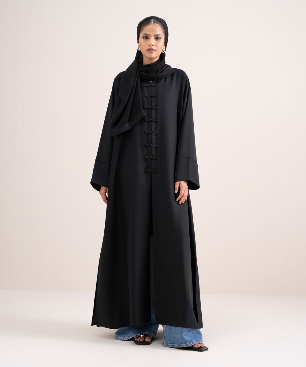 Front Open Abaya Set ABBAYAV72614