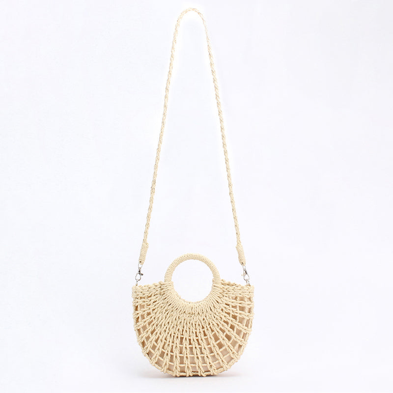 Samui Raffia Bag with Handles & Detachable Chain