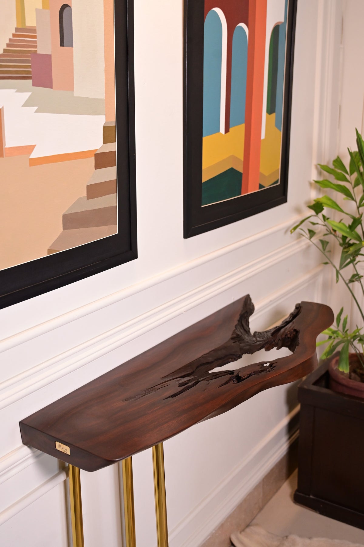 Sheesham hanging console 2105