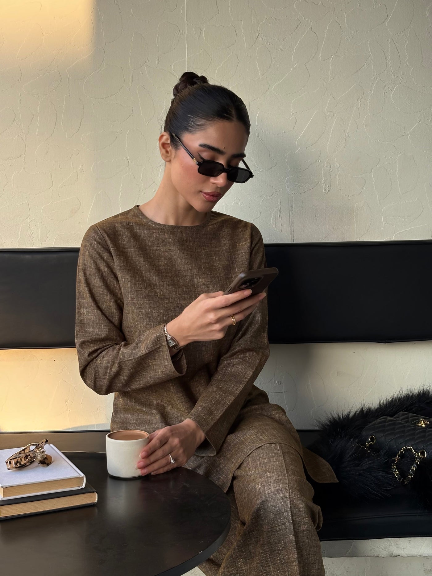 Deep Heathered Brown G-Suit