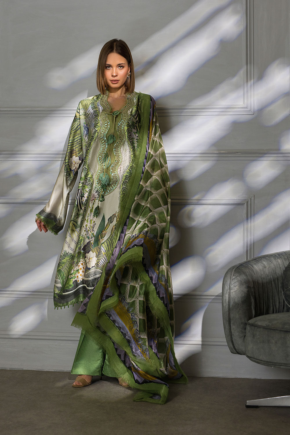 Design 10 Silk Unstitched Collection 2023 (Vol. 2)
