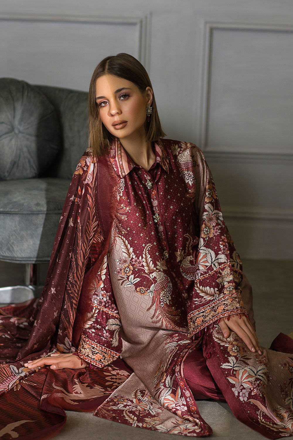 Design 05 Silk Unstitched Collection 2023 (Vol. 2)