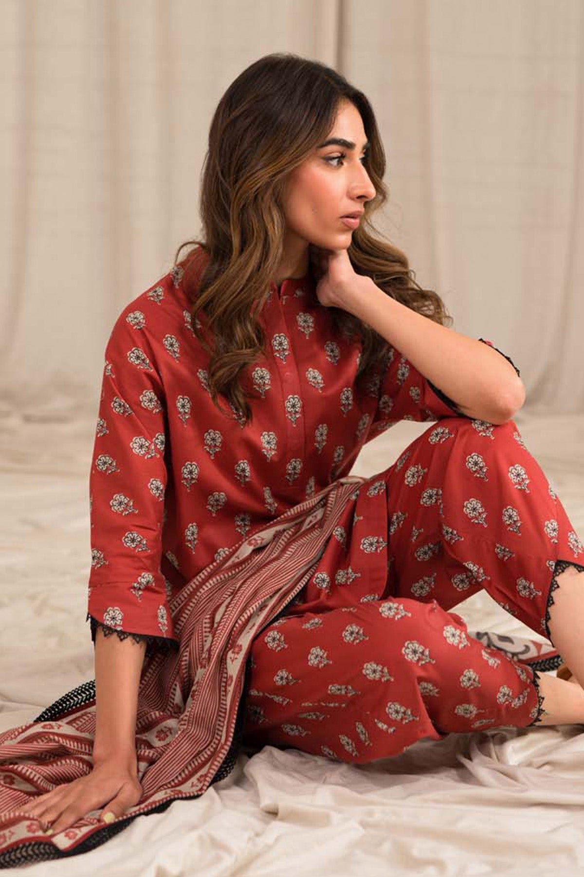 Printed Lawn 3 Piece