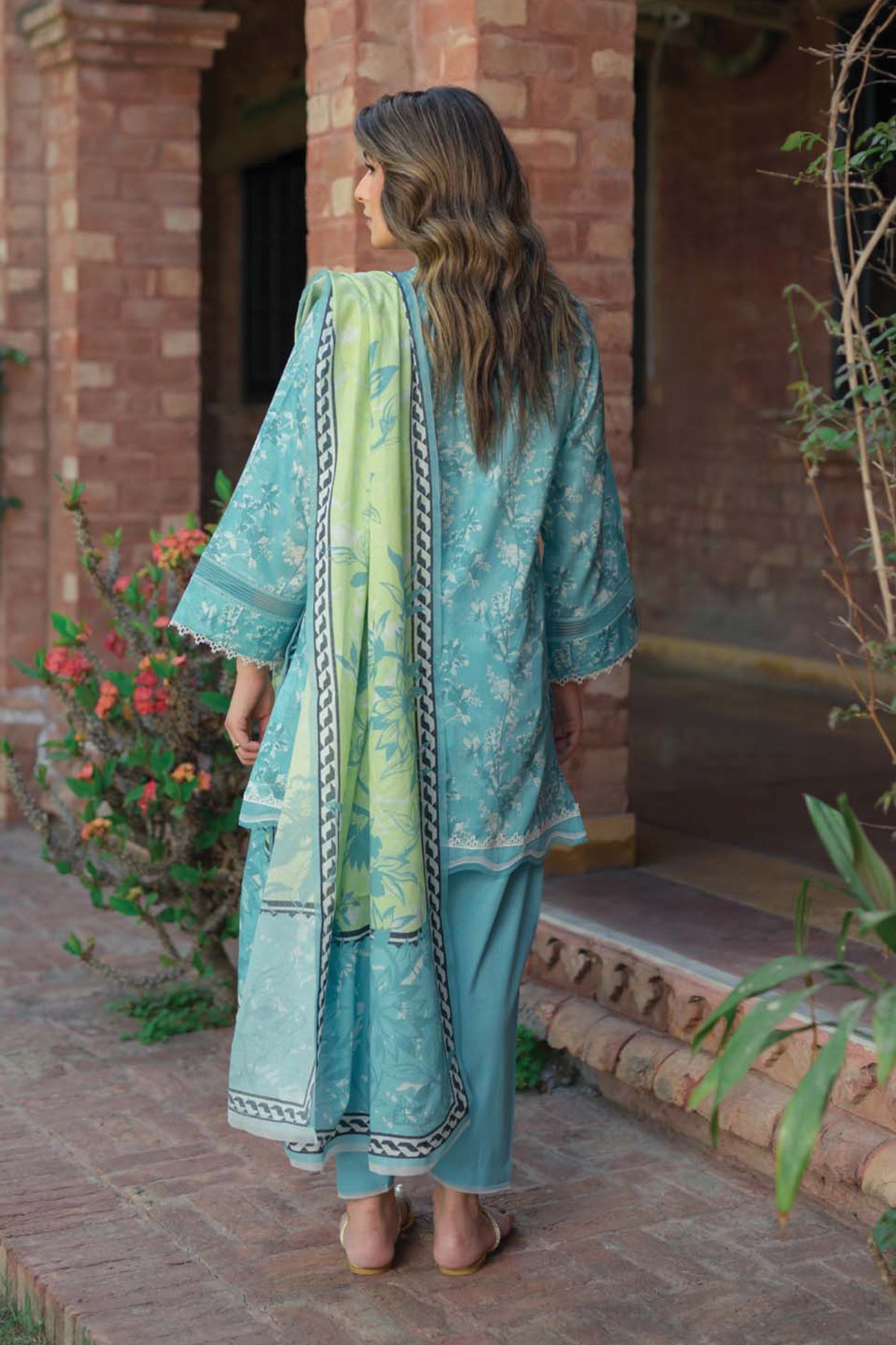 Printed Viscose Crepe 3 Piece