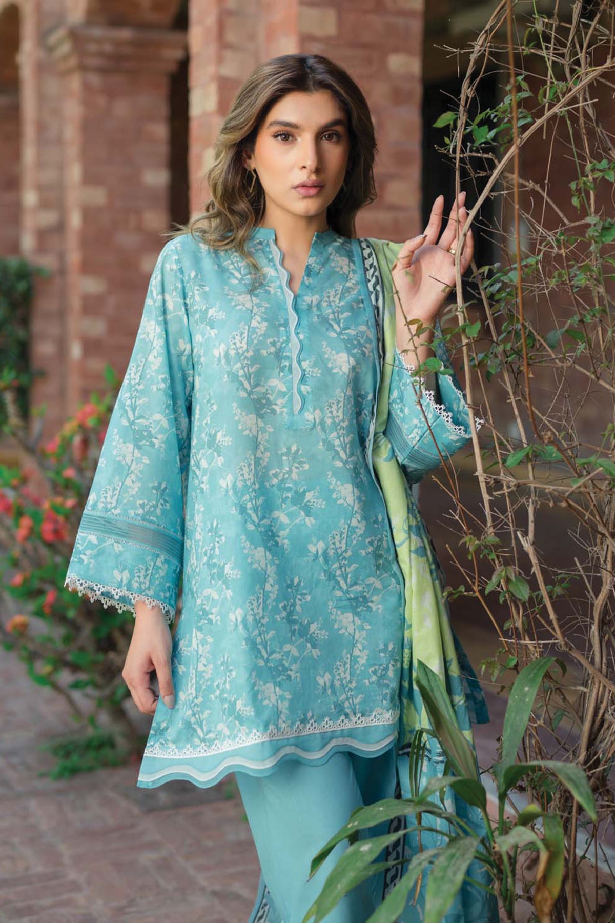Printed Viscose Crepe 3 Piece