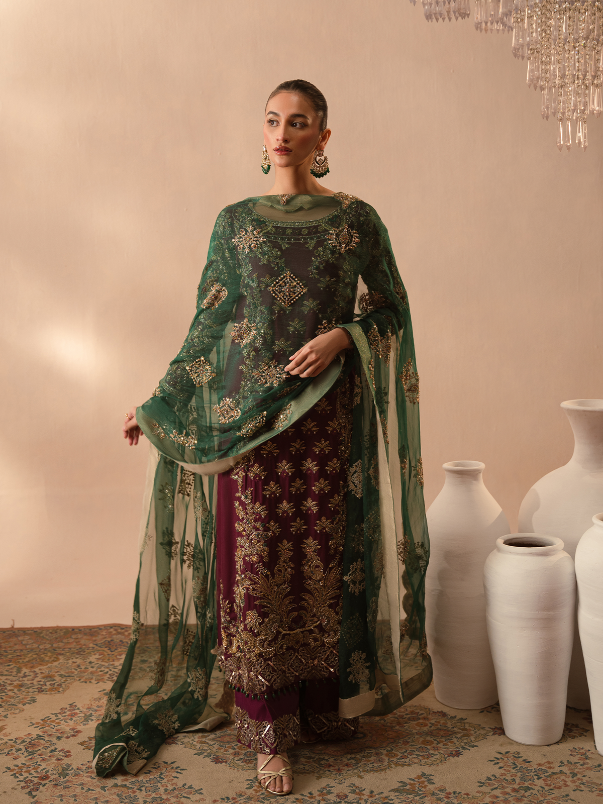 Abeera Usman – Burgundy Dusk Style