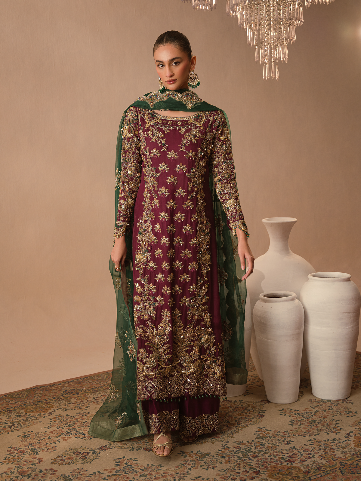 Abeera Usman – Burgundy Dusk Style
