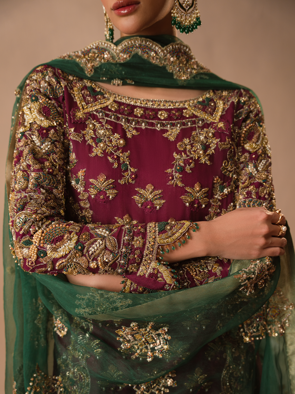 Abeera Usman – Burgundy Dusk Style
