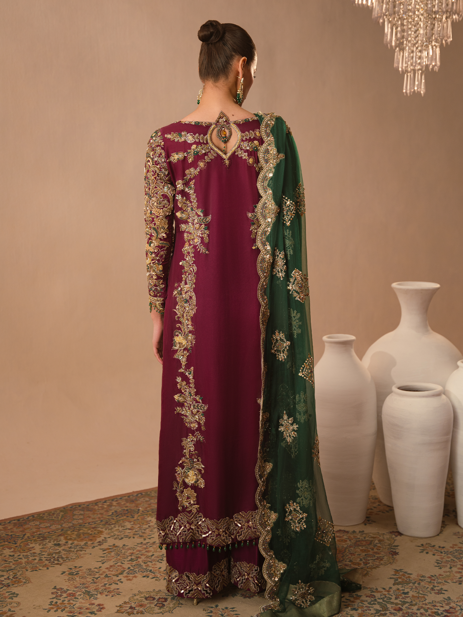 Abeera Usman – Burgundy Dusk Style