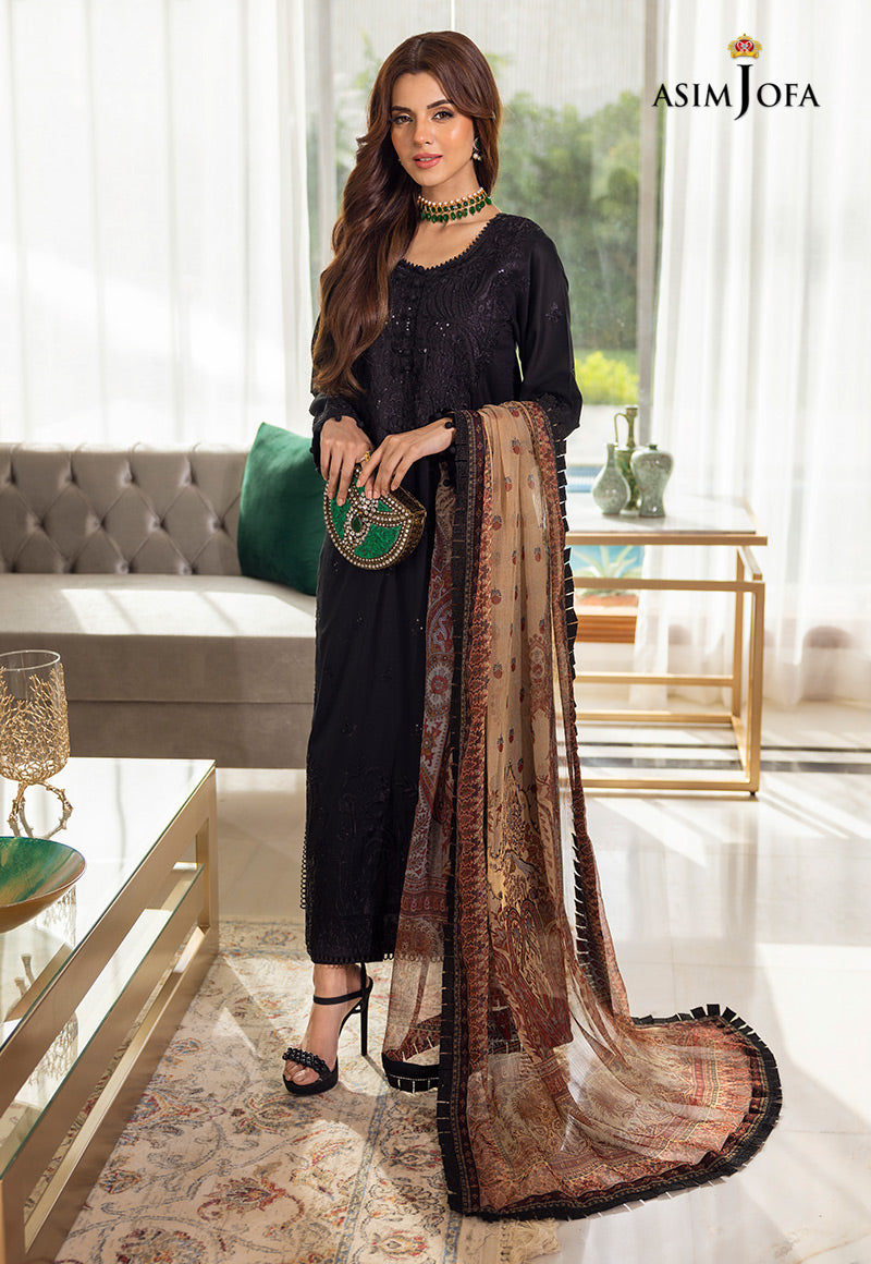 Ajaa-06 Embroidered Lawn 3 Pcs