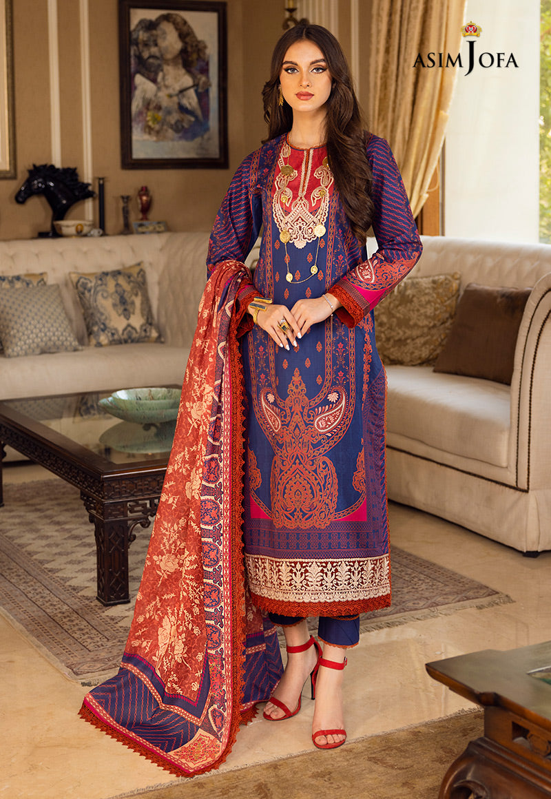 AJAA-15 EMBROIDERED LAWN 3 PCS
