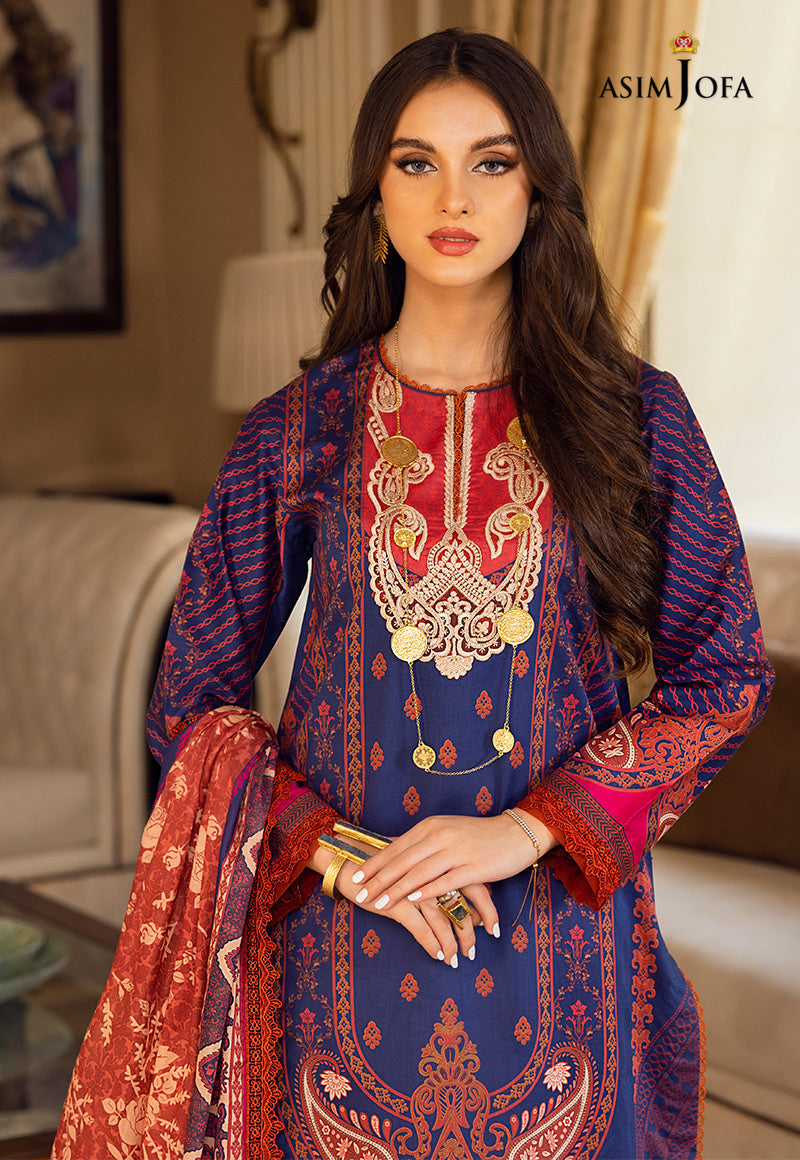 AJAA-15 EMBROIDERED LAWN 3 PCS