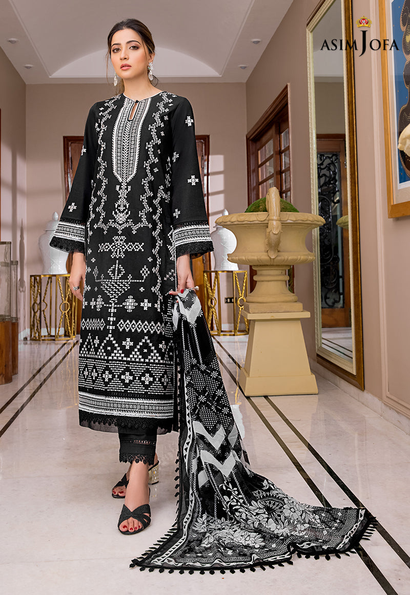 AJAE-06 EMBROIDERED CAMBRIC 3 PCS