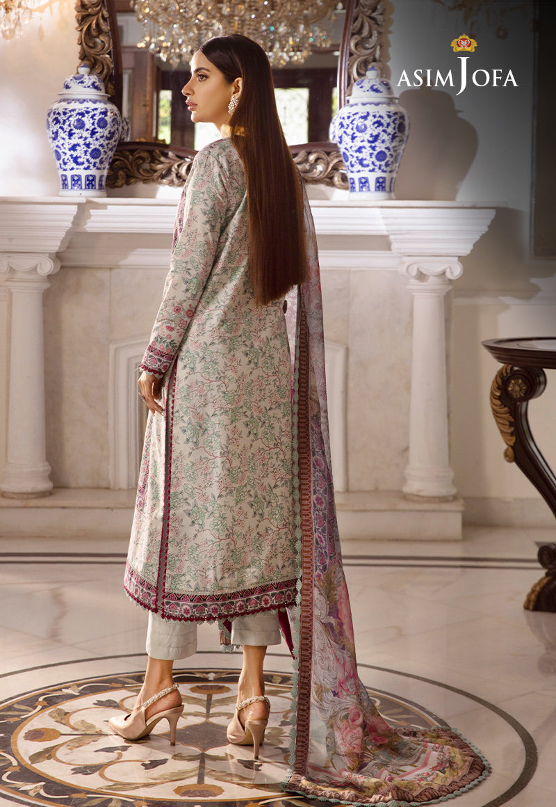 Ajas-13 Designers Embroidered Stitched 3 Pcs