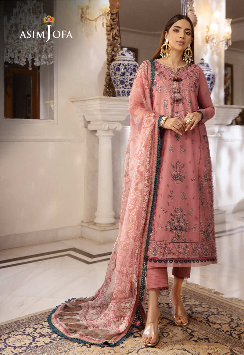 AJAS-31 DESIGNERS EMBROIDERED STITCHED 3 PCS