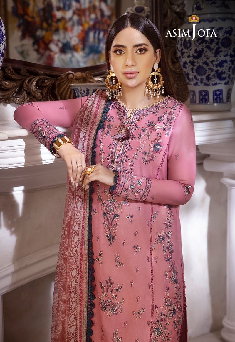 AJAS-31 DESIGNERS EMBROIDERED STITCHED 3 PCS