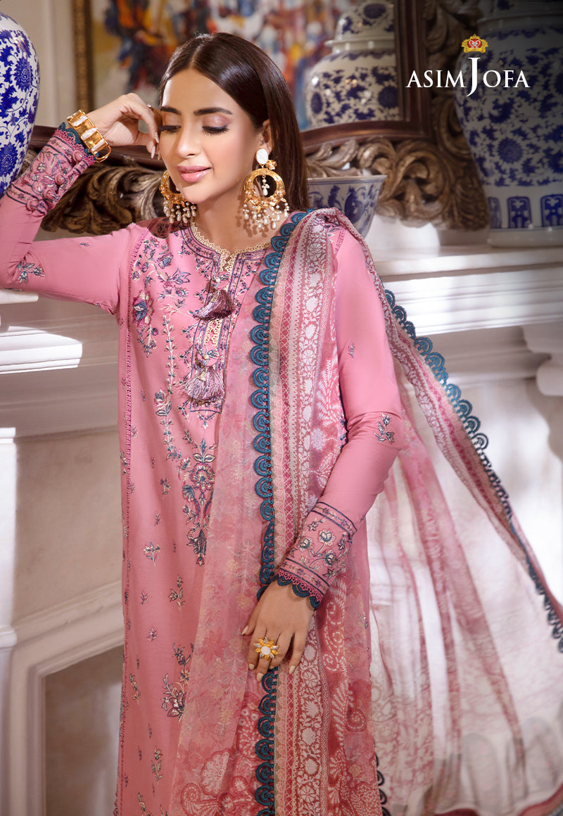 AJAS-31 DESIGNERS EMBROIDERED STITCHED 3 PCS