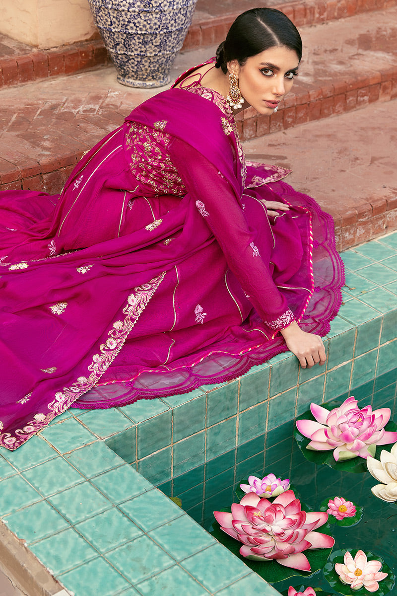French Rose Kalidaar and Dupatta