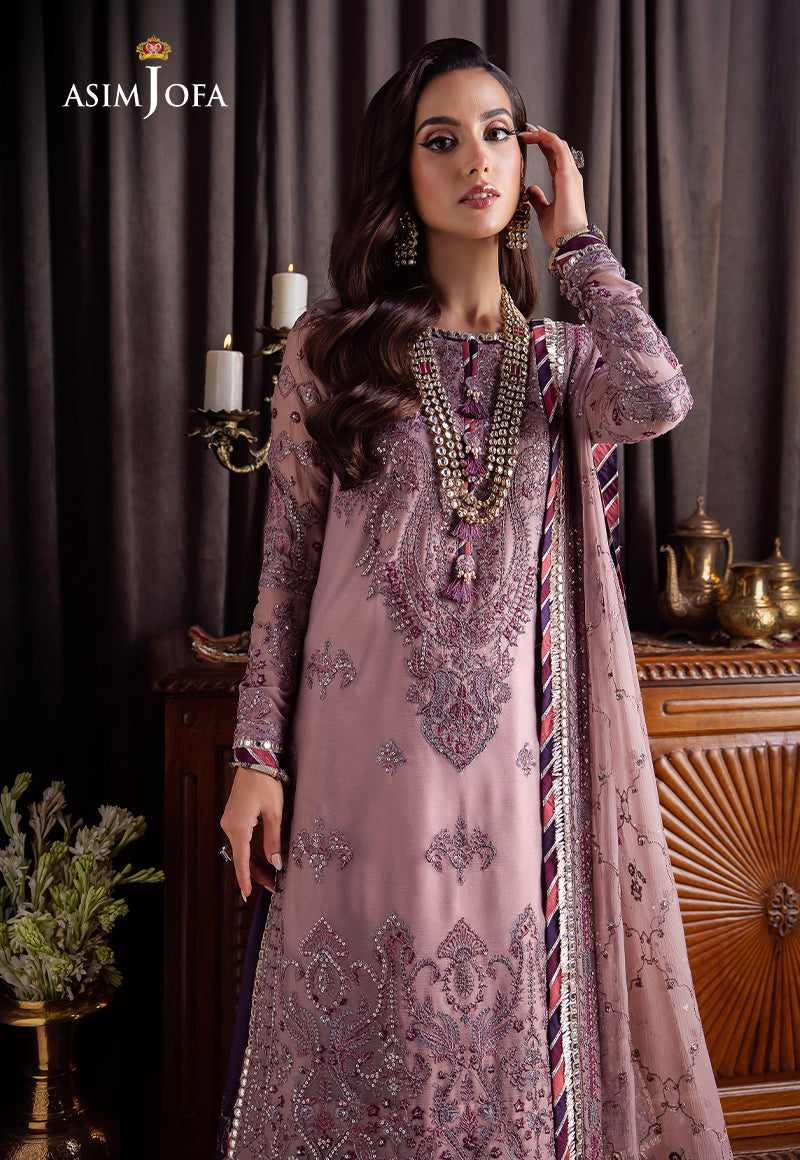 AJBK-06 DESIGNERS EMBROIDERED STITCHED 3 PCS