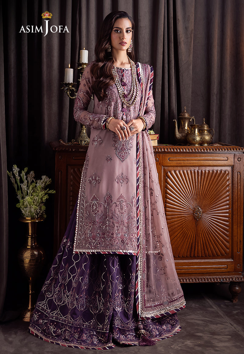 AJBK-06 DESIGNERS EMBROIDERED STITCHED 3 PCS