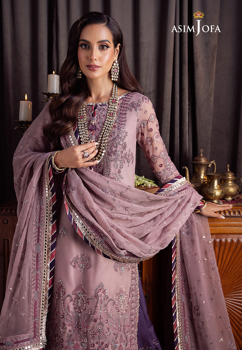 AJBK-06 DESIGNERS EMBROIDERED STITCHED 3 PCS