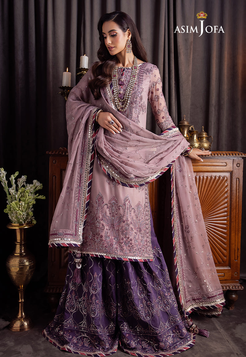 AJBK-06 DESIGNERS EMBROIDERED STITCHED 3 PCS