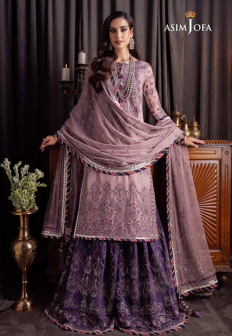 AJBK-06 DESIGNERS EMBROIDERED STITCHED 3 PCS