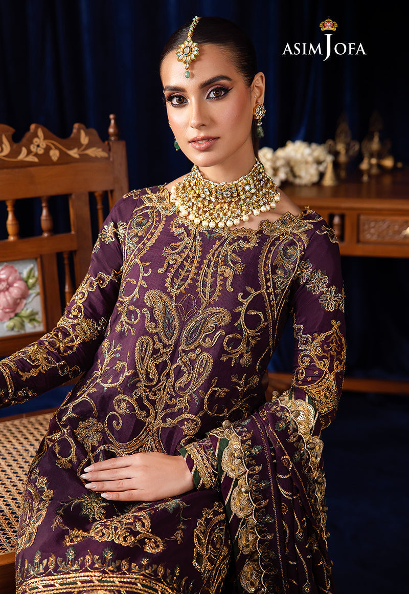 AJBK-07 DESIGNERS EMBROIDERED STITCHED 3 PCS