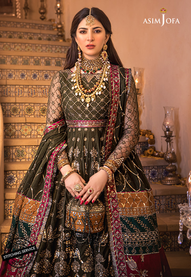AJBN-10 EMBROIDERED SILK 2 PCS