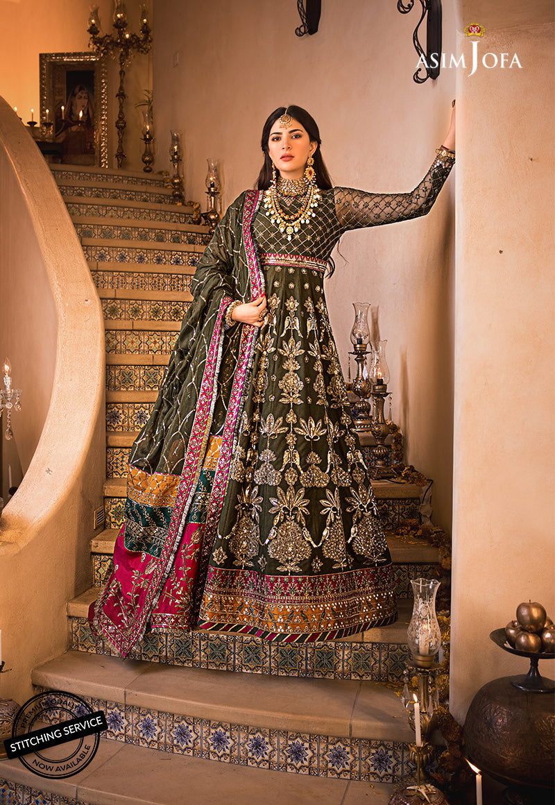 AJBN-10 EMBROIDERED SILK 2 PCS