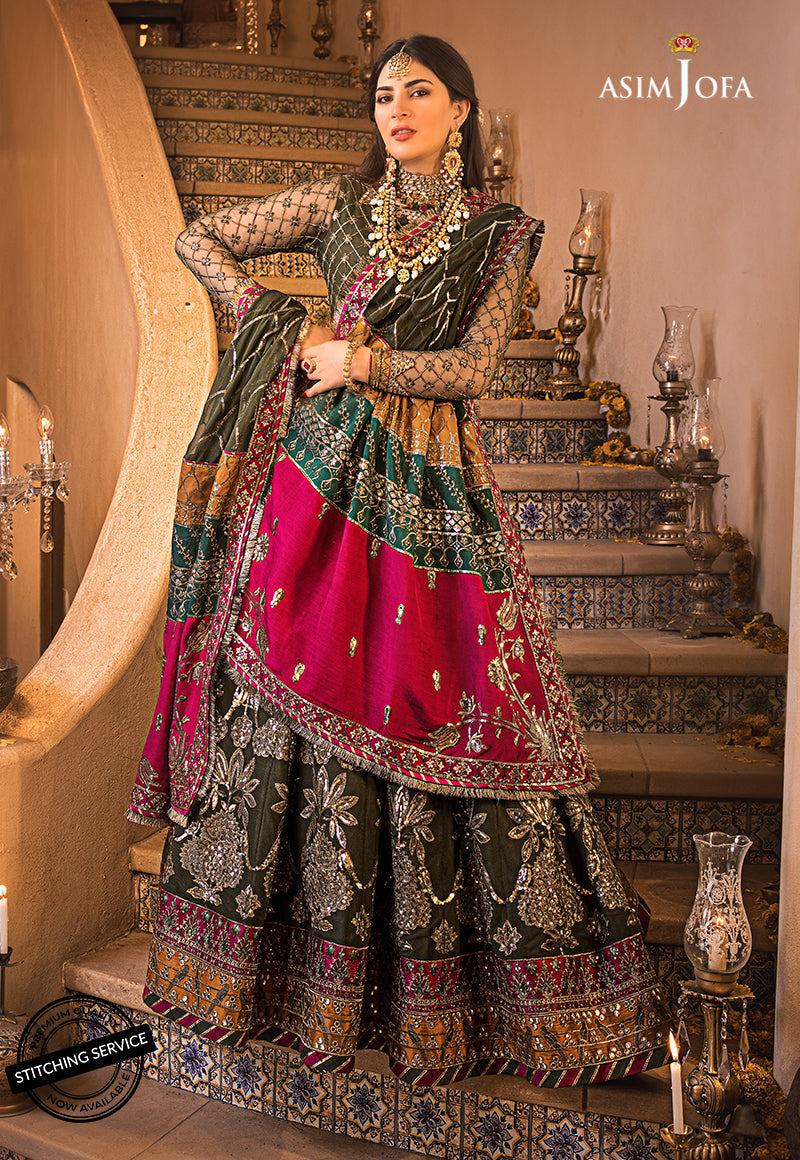 AJBN-10 EMBROIDERED SILK 2 PCS