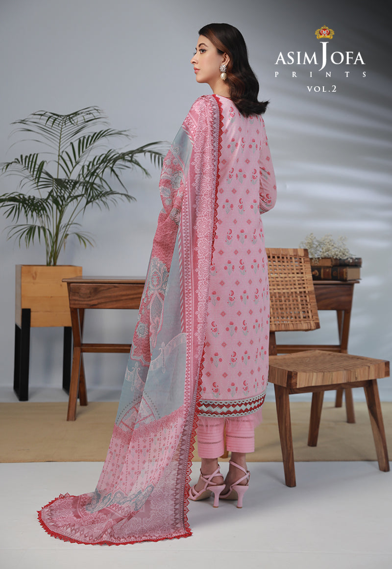 AJBP-42 EMBROIDERED LAWN 3-PCS