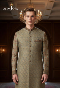 AJBRD-30 Embroidered Sherwani STITCHED 1 PC
