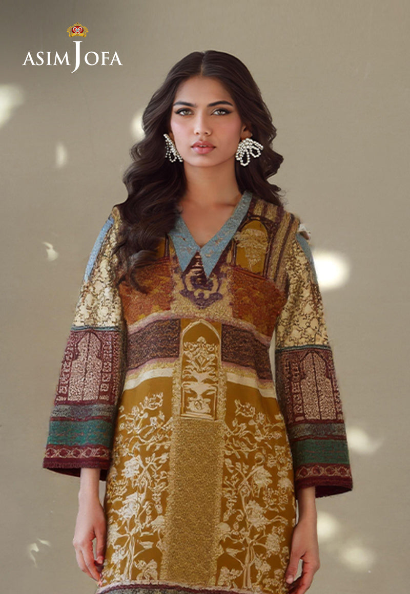 AJDSAI-244 EMBROIDERED LAWN STITCHED 3 PCS