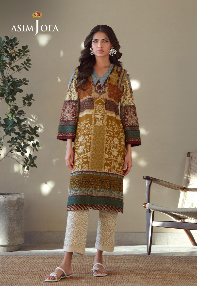 AJDSAI-244 EMBROIDERED LAWN STITCHED 3 PCS
