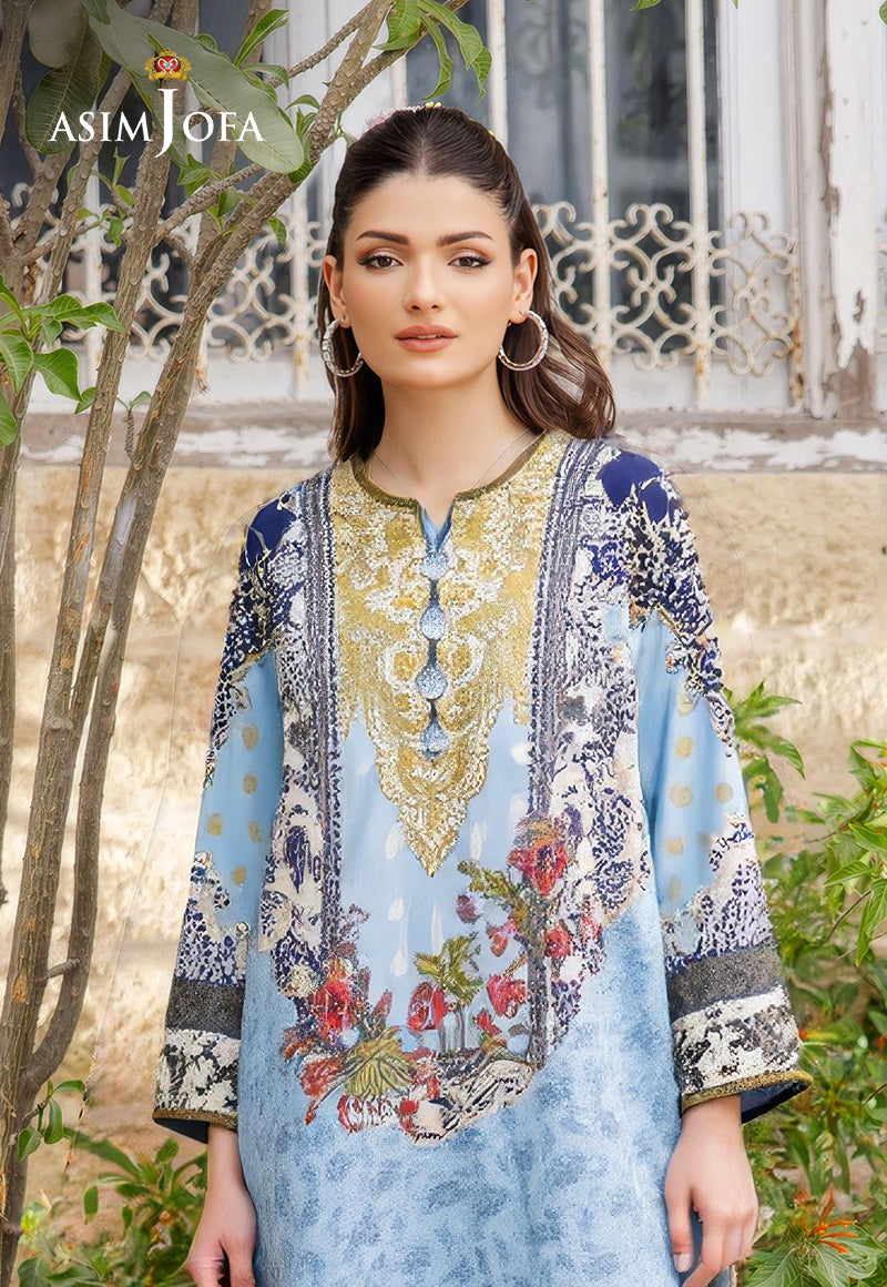 AJDSAI-265 PRINTED LAWN STITCHED 3 PCS