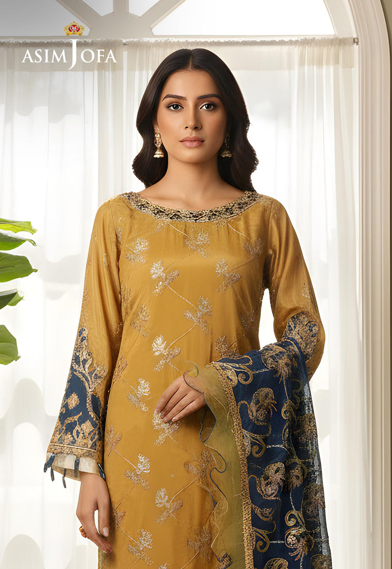 Ajdsai-288 Silk Stitched 3 Pcs