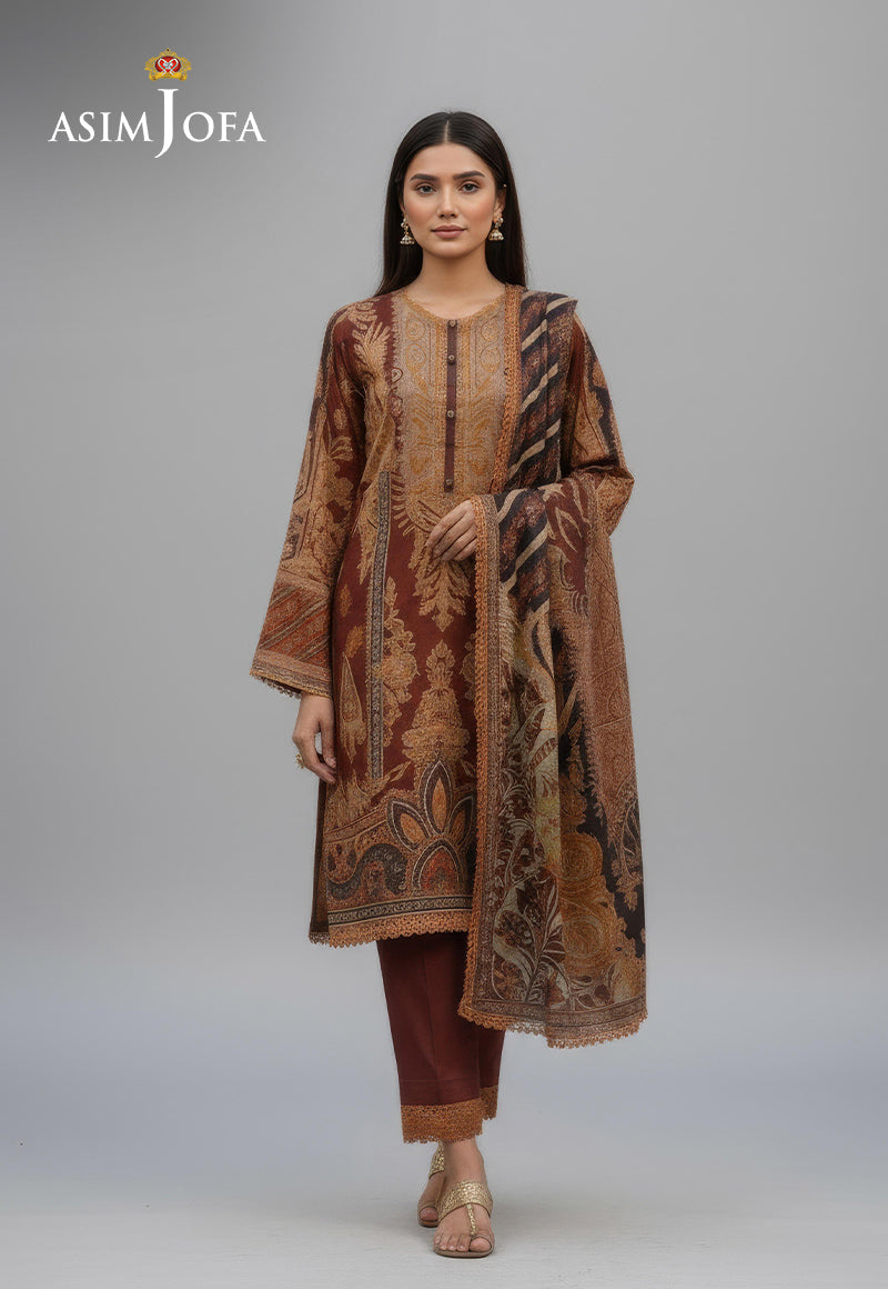 Ajdsai-459 Lawn Stitched 3 Pcs