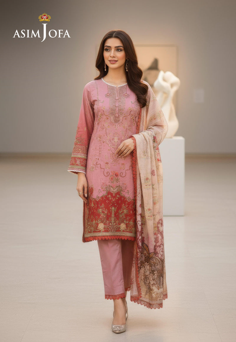 AJDSAI-460 LAWN STITCHED 3 PCS