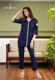 AJDSAI-605 EMBROIDERED LINEN STITCHED 3 PCS