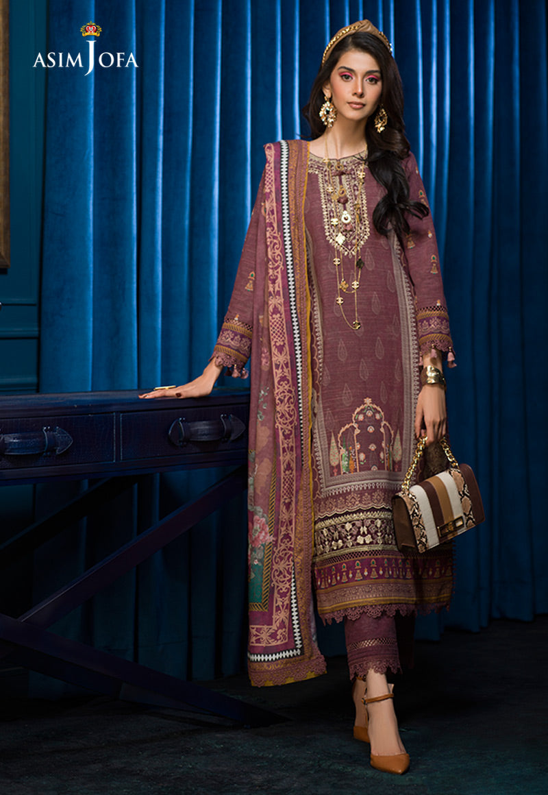 AJE-03 EMBROIDERED KHADDAR 3 PCS