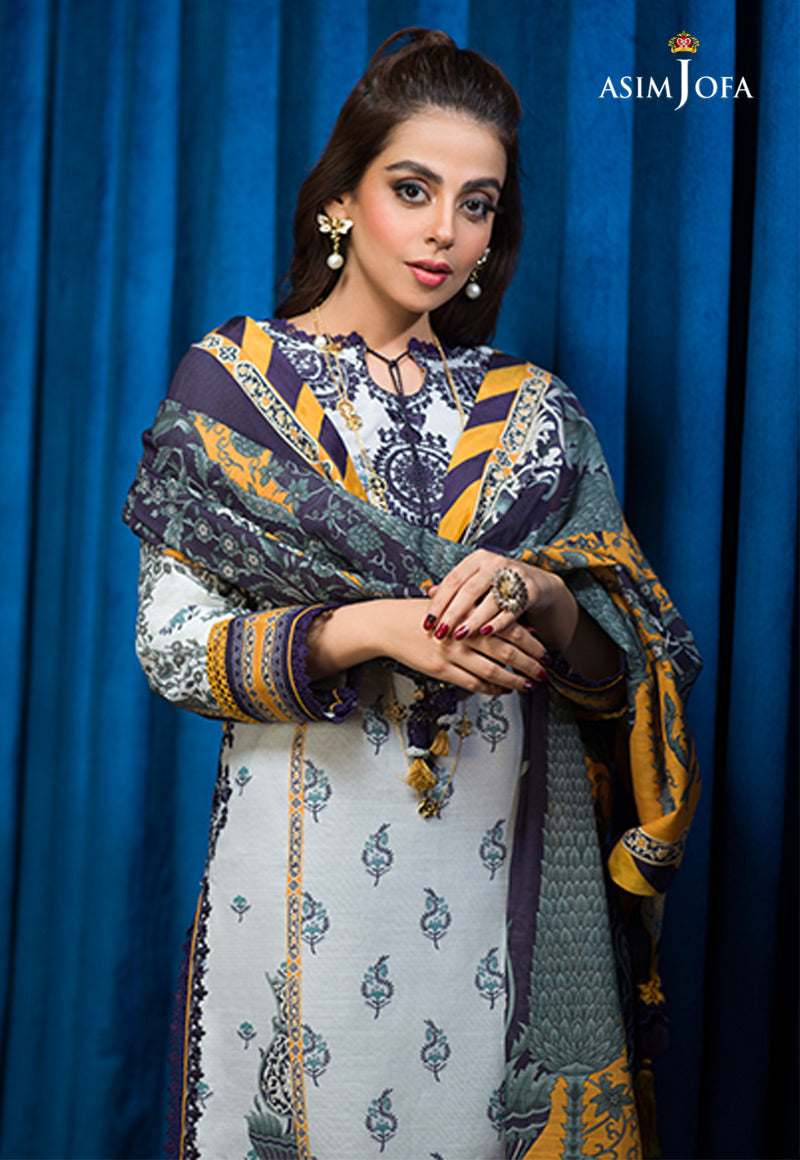 AJE-10 EMBROIDERED KHADDAR 3 PCS
