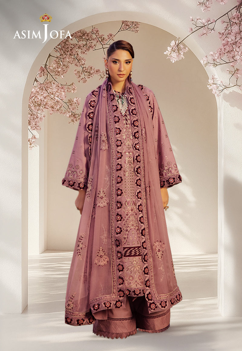 Ajellb-02 Embroidered Lawn Stitched 3 Pcs