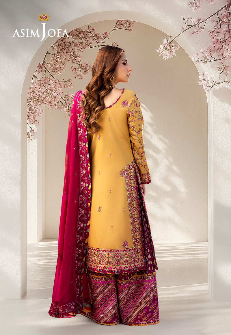 Ajellb-07 Embroidered Lawn Stitched 3 Pcs