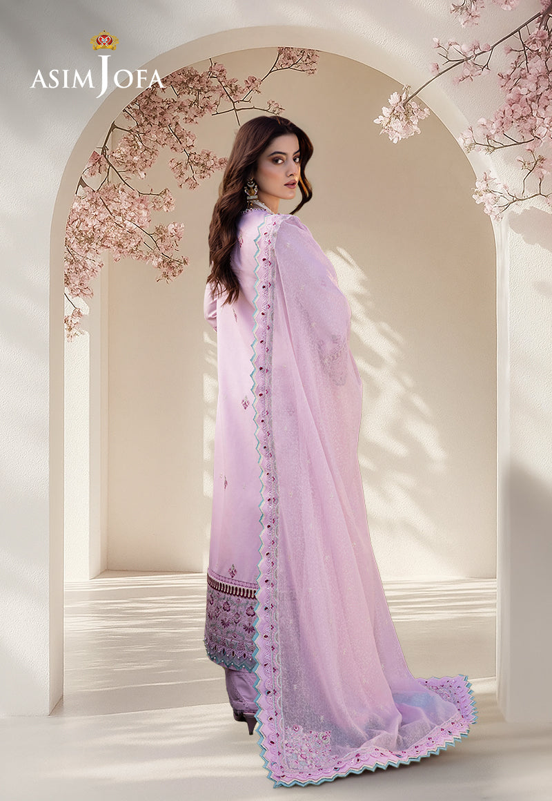 Ajell-09 Embroidered Lawn 3 Pcs