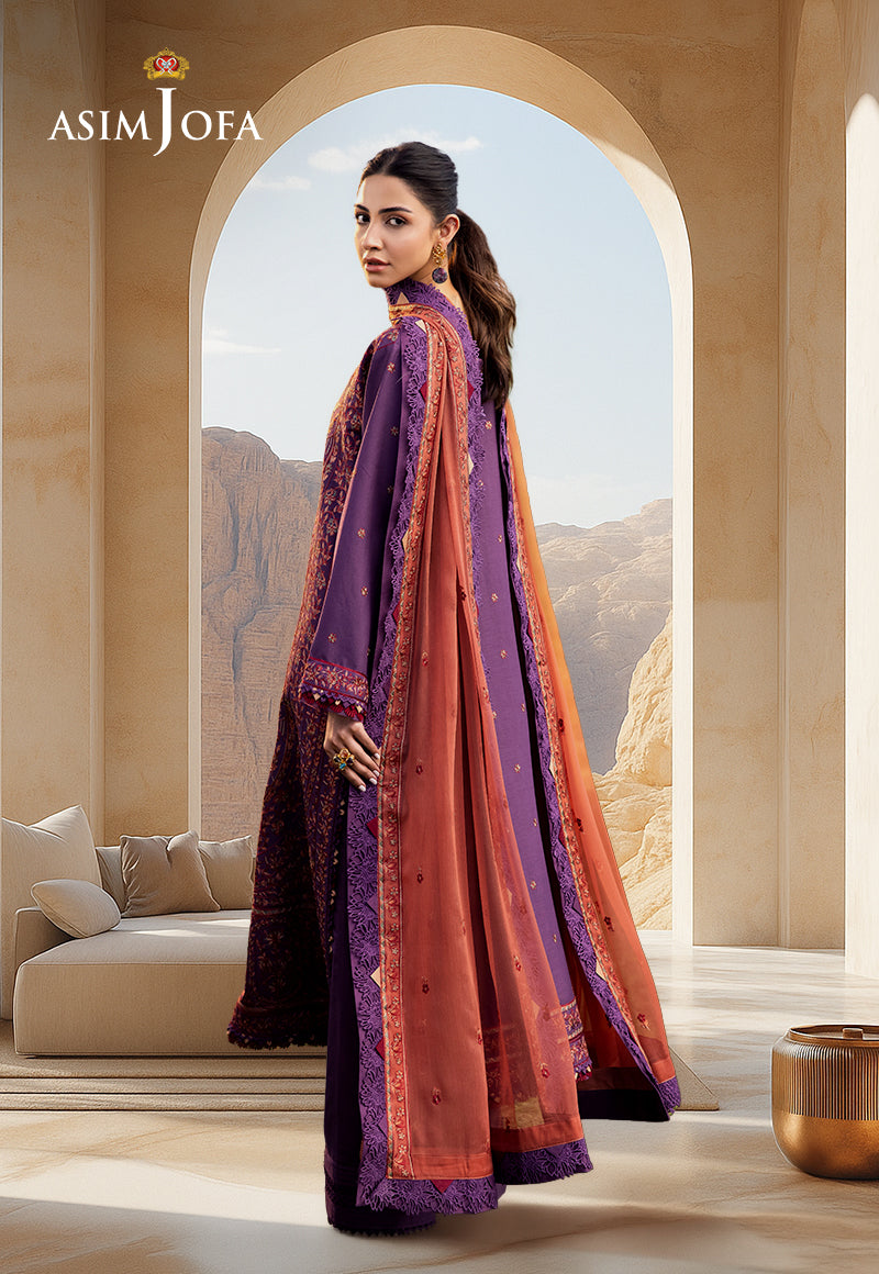 AJELL-13 EMBROIDERED LAWN 3 PCS